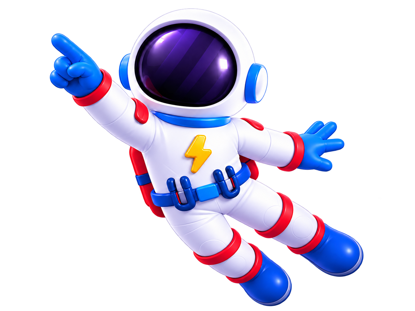 Astronauta mascote do jogo Listeiro